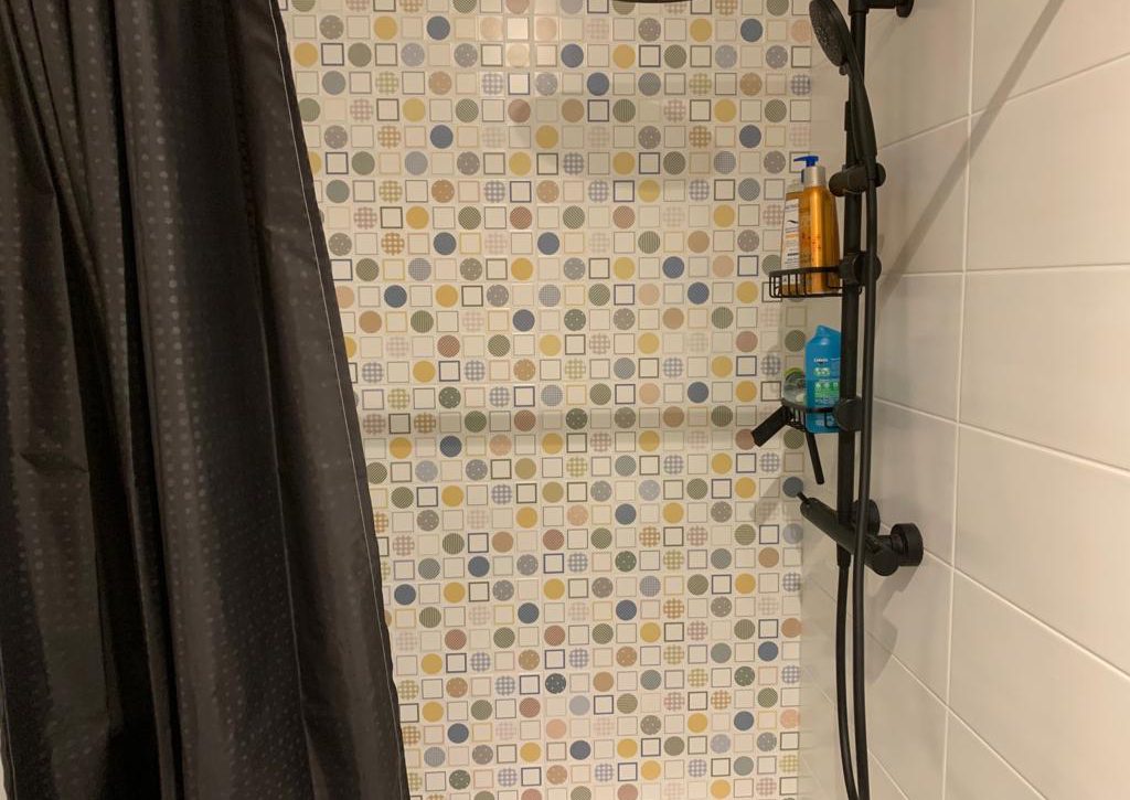 Carrelage colorée dans la douche