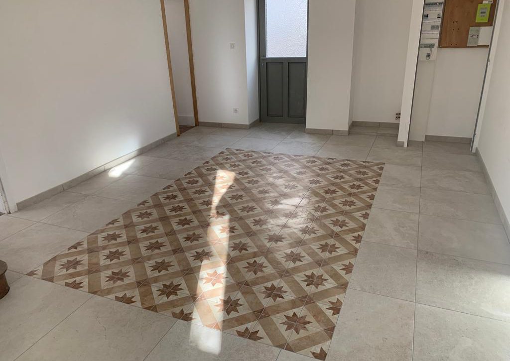 Carrelage dans un sejour