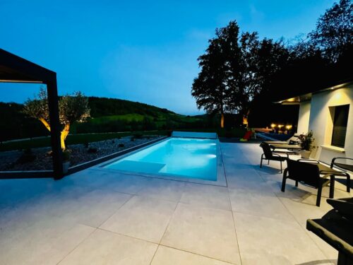Carrelage extérieur, terrasse moderne