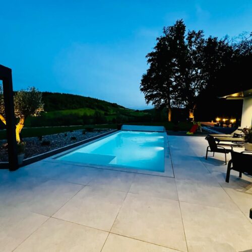 Carrelage extérieur, terrasse moderne